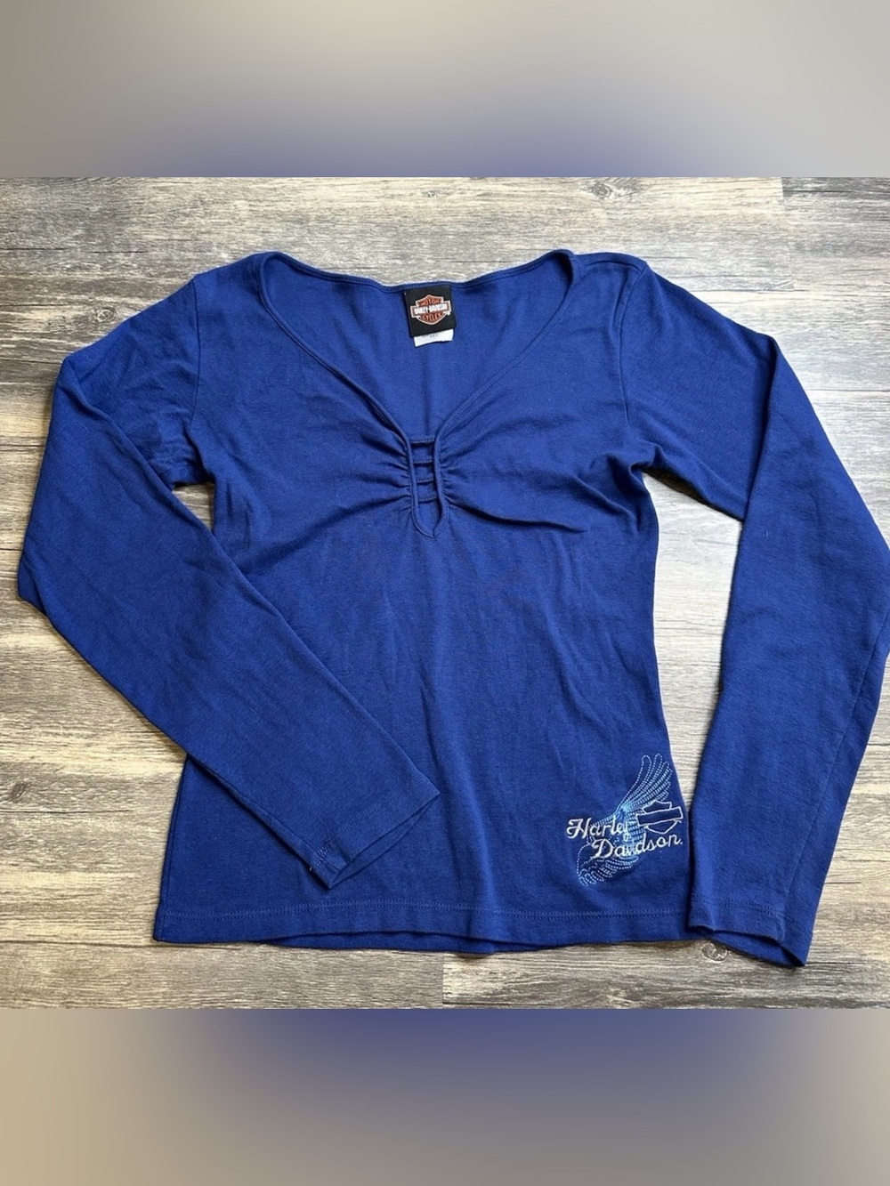 Harley-Davidson Women’s Blue Long Sleeve Top Medium Bakersfield CA